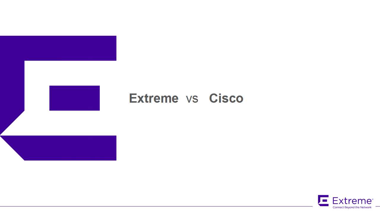 Extreme VS Cisco 201710